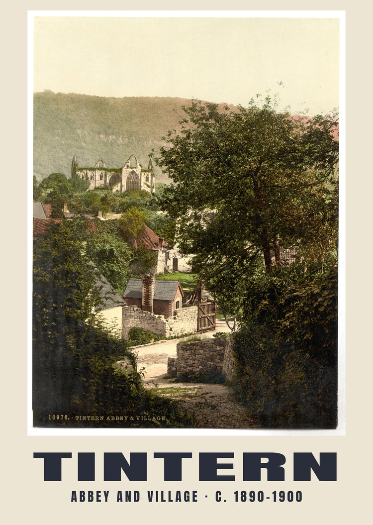 Abbey and village, Tintern, c. 1890–1900 Heritage Print