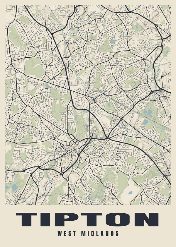 Tipton Street Map Poster