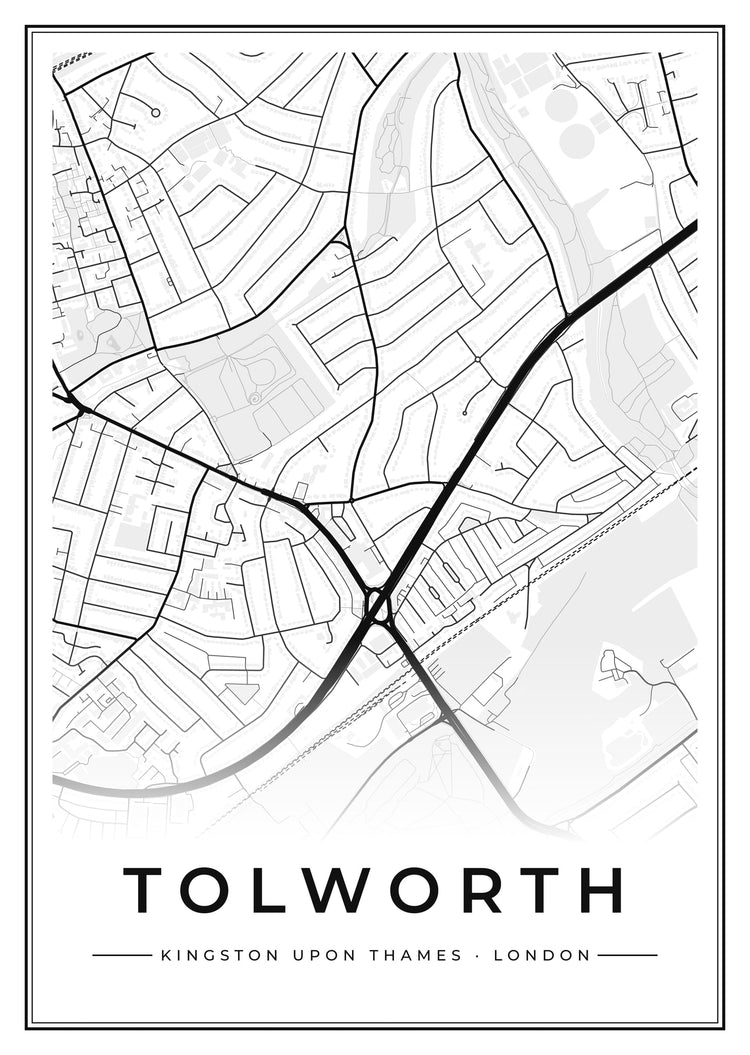 Tolworth Street Map Poster