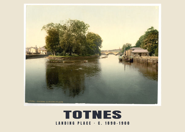 Landing place, Totnes, c. 1890–1900 Heritage Print