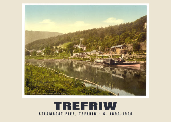Steamboat pier, Trefriw, c. 1890–1900 Heritage Print