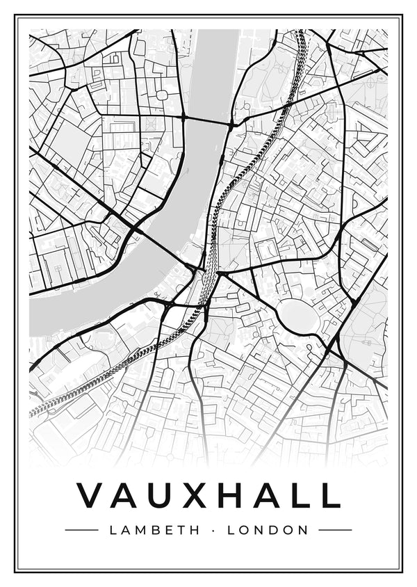 Vauxhall Street Map Poster