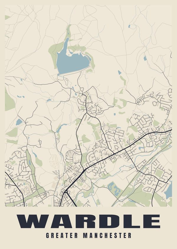 Wardle Street Map Poster