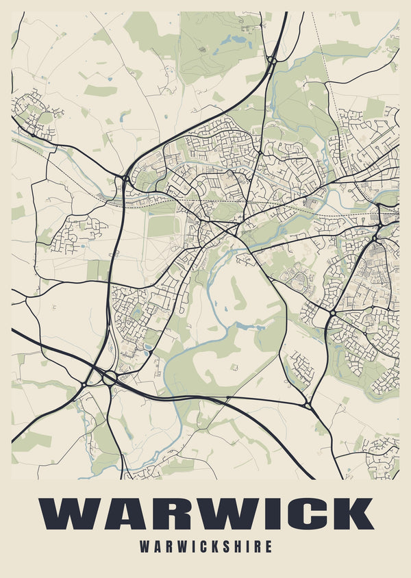 Warwick Street Map Poster