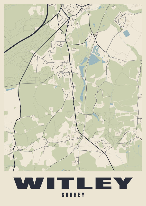Witley Street Map Poster