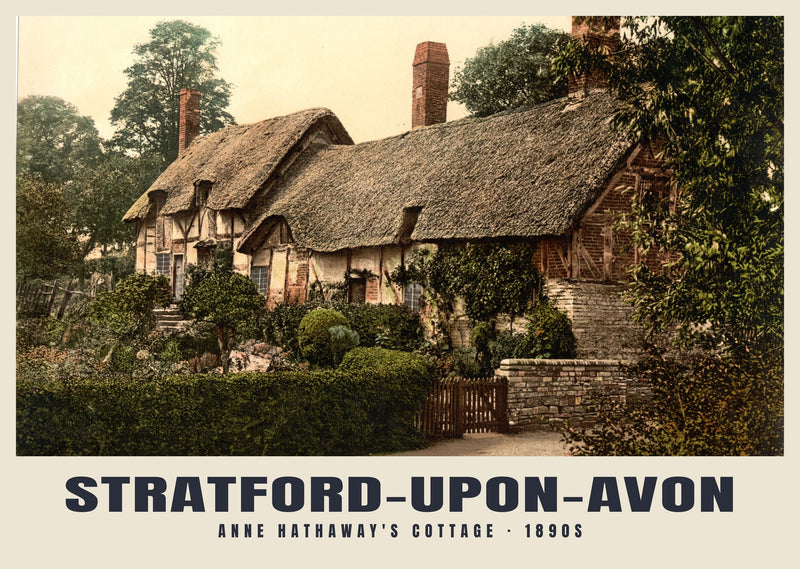 Anne Hathaway's Cottage, Stratford-upon-Avon, c. 1890–1900 Heritage Print