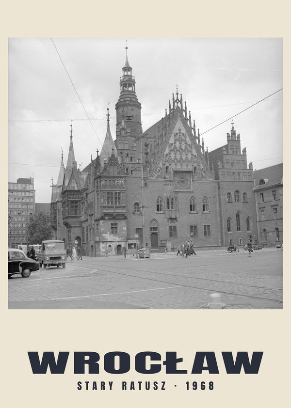Old Town Hall, Wrocław — 1968 · Historic photograph print