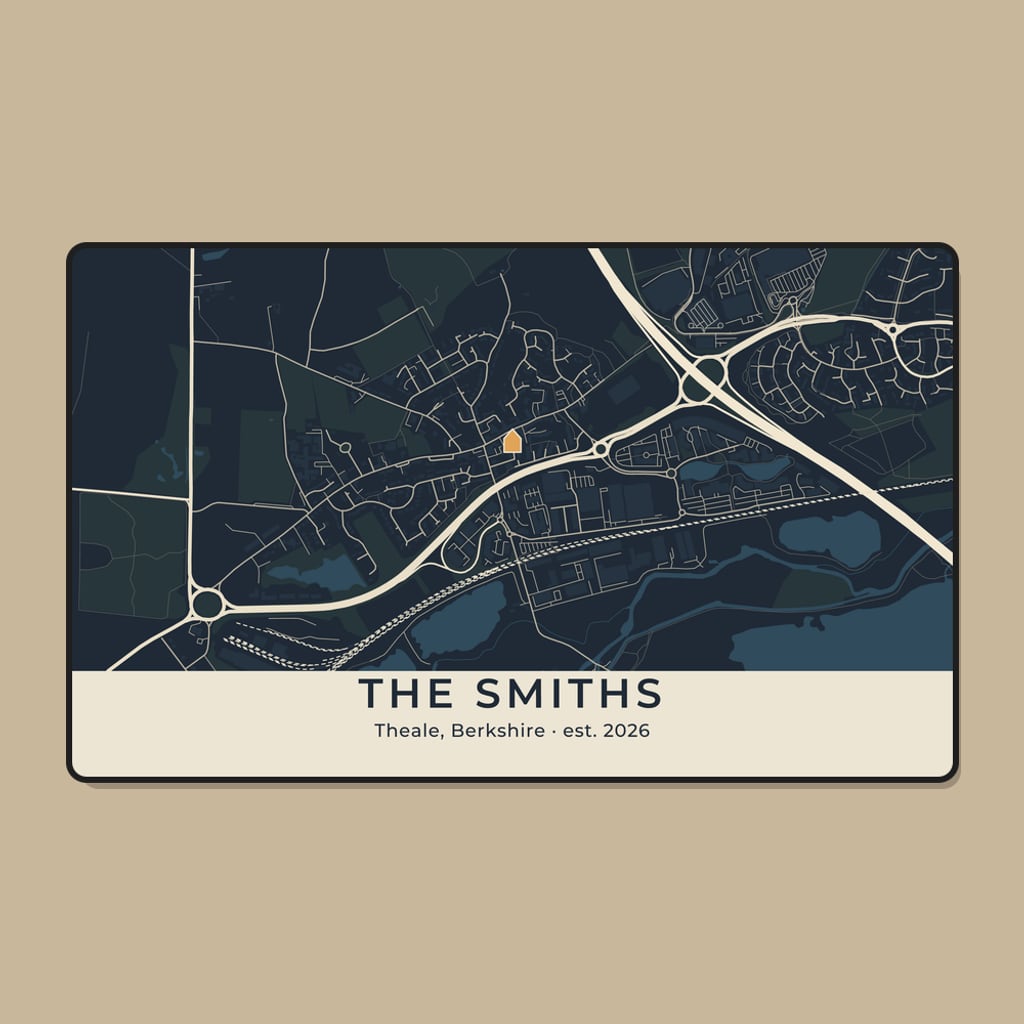 Street map doormat