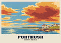 Portrush — Retro Railway Art Print