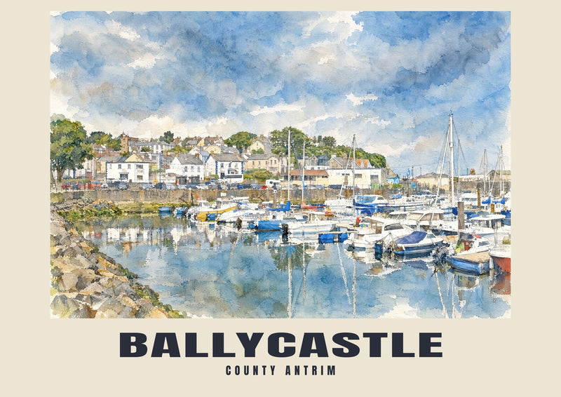 Ballycastle — English Watercolour Art Print