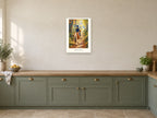 Enjoy the Journey — Pony Club Children’s Art Print at A2, in a white frame, in a kitchen