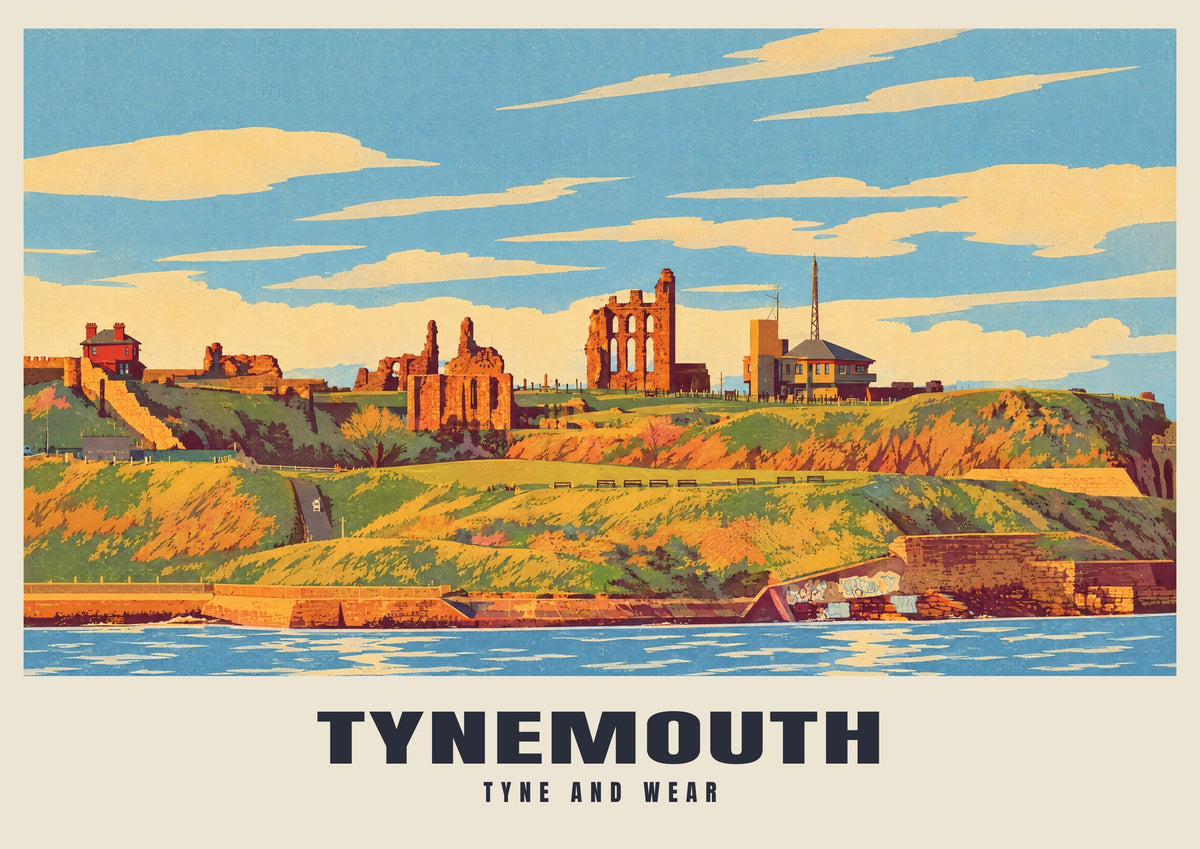 Tynemouth — Retro Railway Art Print