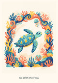 Go With the Flow — Coral Kingdom Children’s Art Print