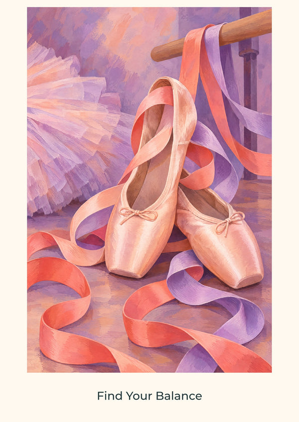 Find Your Balance — Dance Studio Children’s Art Print