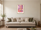 Find Your Balance — Dance Studio Children’s Art Print at A2, in a natural wood frame, in a sitting room
