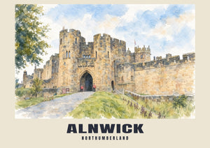 Alnwick — English Watercolour Art Print