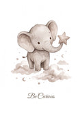 Be Curious — Elephant Little Wonders Nursery Print