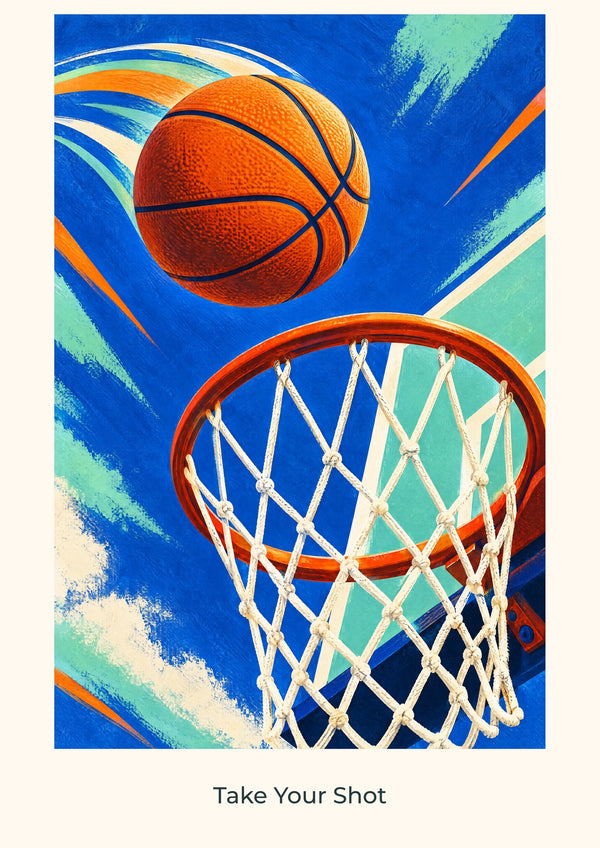 Take Your Shot — Court Club Children’s Art Print