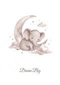 Dream Big — Elephant Little Wonders Nursery Print