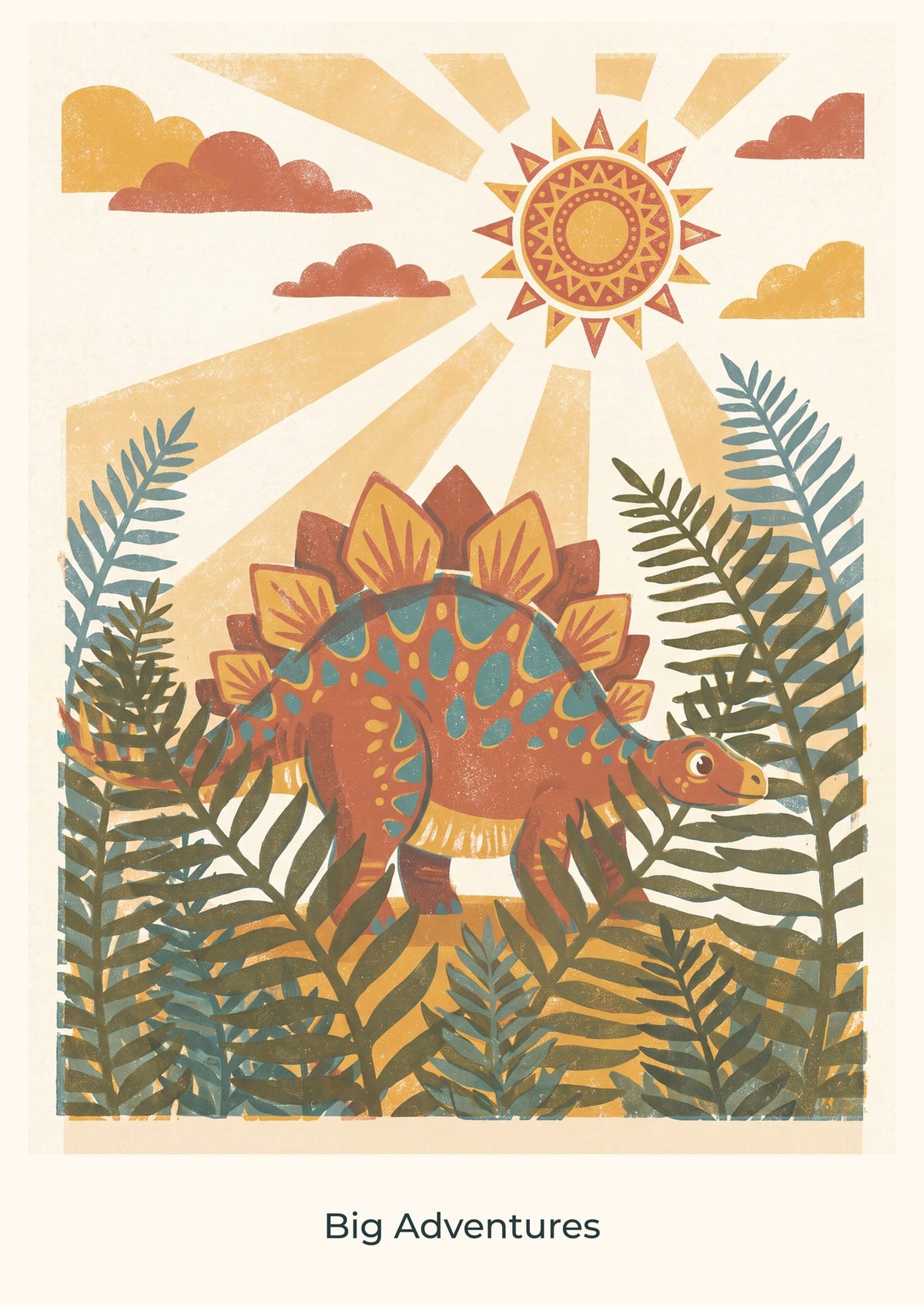 Big Adventures — Dinosaur Discovery Children’s Art Print
