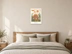 Big Adventures — Dinosaur Discovery Children’s Art Print at A2, as a poster, above a bed