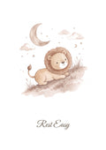 Rest Easy — Little Lion Hearts Nursery Print