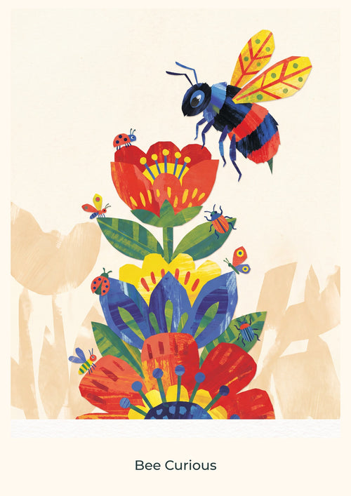 Bee Curious — Garden Party Children’s Art Print
