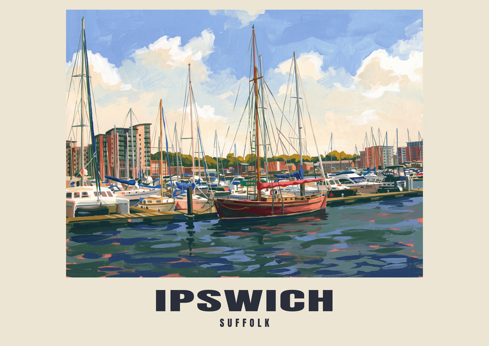 Ipswich — Gouache Art Print