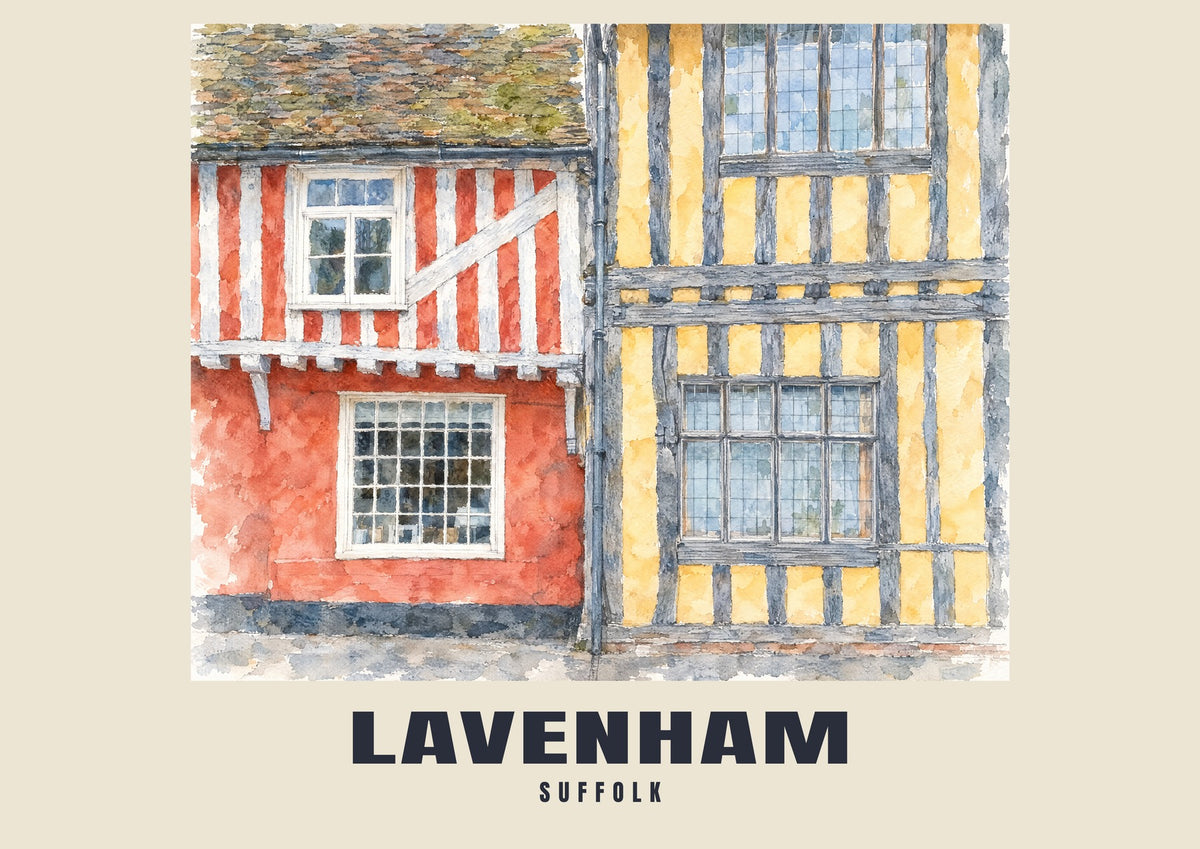 Lavenham — English Watercolour Art Print