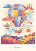 Up We Go — Sky Carnival Children’s Art Print