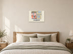 Lavenham — English Watercolour Art Print at A2, as a poster, above a bed