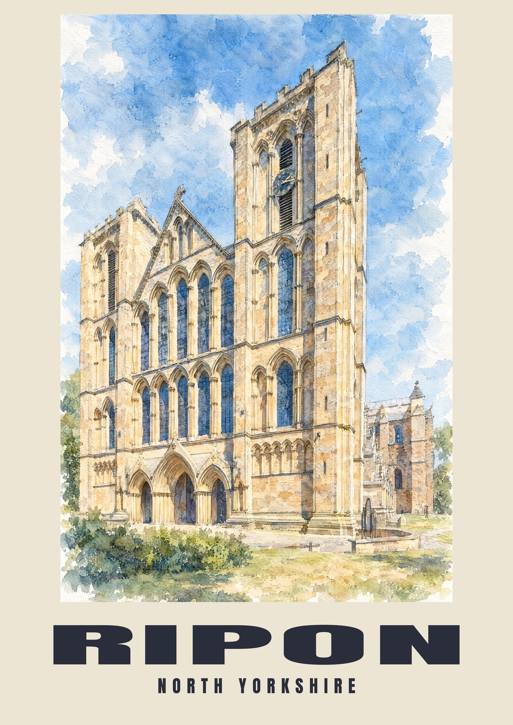 Ripon — English Watercolour Art Print