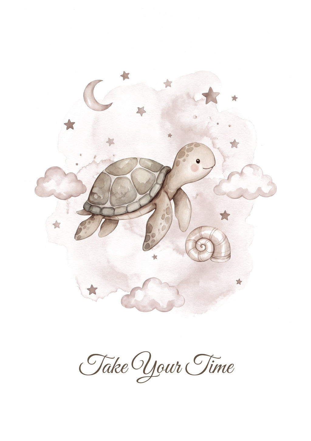Take Your Time — Ocean Lullabies Nursery Print