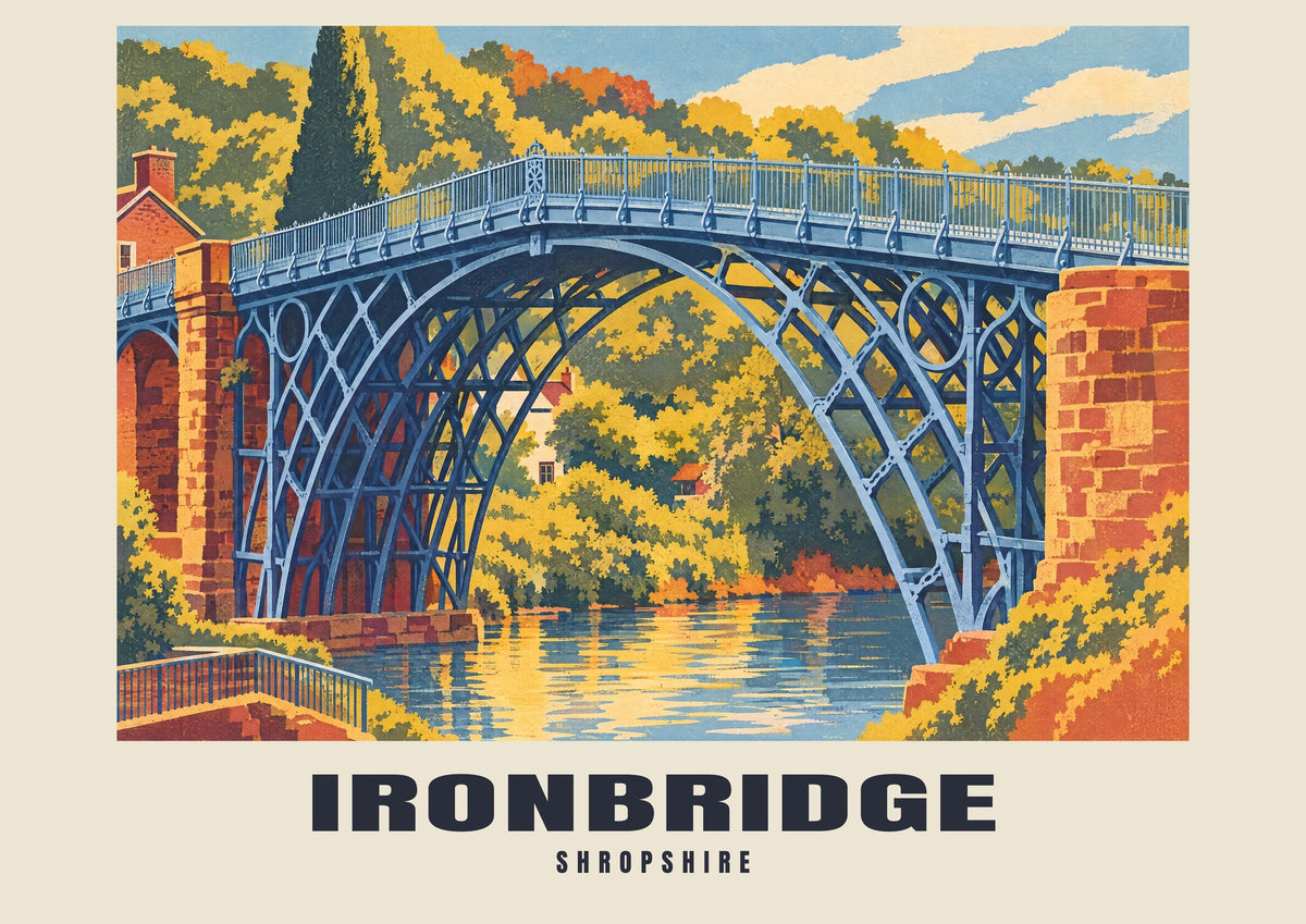 Ironbridge — Retro Railway Art Print
