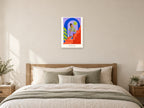 Make Your Mark — Pattern Play Children’s Art Print at A2, as a poster, above a bed