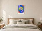 Be Yourself — Pattern Play Children’s Art Print at A2, as a poster, above a bed