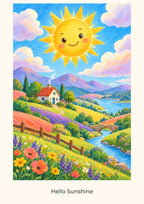 Hello Sunshine — Weather Wonders Children’s Art Print