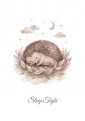 Sleep Tight — Woodland Moonlight Nursery Print