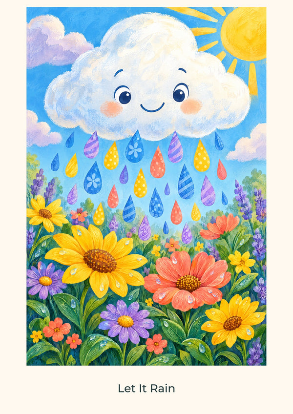 Let It Rain — Weather Wonders Children’s Art Print