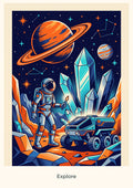 Explore — Cosmic Explorers Children’s Art Print
