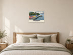 Tobermory — Gouache Art Print at A2, as a poster, above a bed