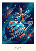 Beyond — Cosmic Explorers Children’s Art Print