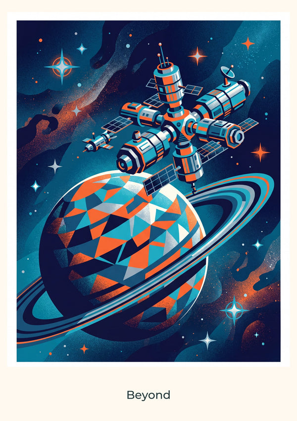 Beyond — Cosmic Explorers Children’s Art Print