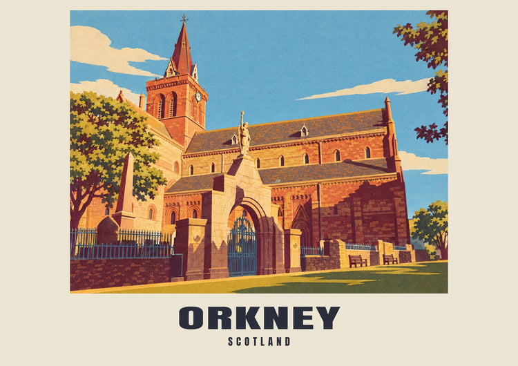 Orkney — Retro Railway Art Print