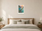 Small Steps Count — Quiet Confidence Children’s Art Print at A2, as a poster, above a bed