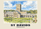 St Davids — English Watercolour Art Print