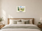 Arundel — English Watercolour Art Print at A2, as a poster, above a bed