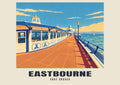 Eastbourne — Retro Railway Art Print