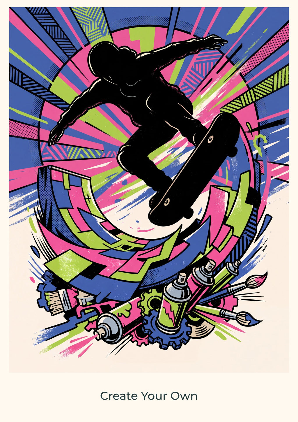 Create Your Own — Skate & Create Children’s Art Print