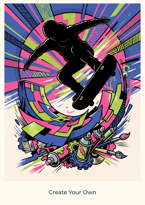 Create Your Own — Skate & Create Children’s Art Print